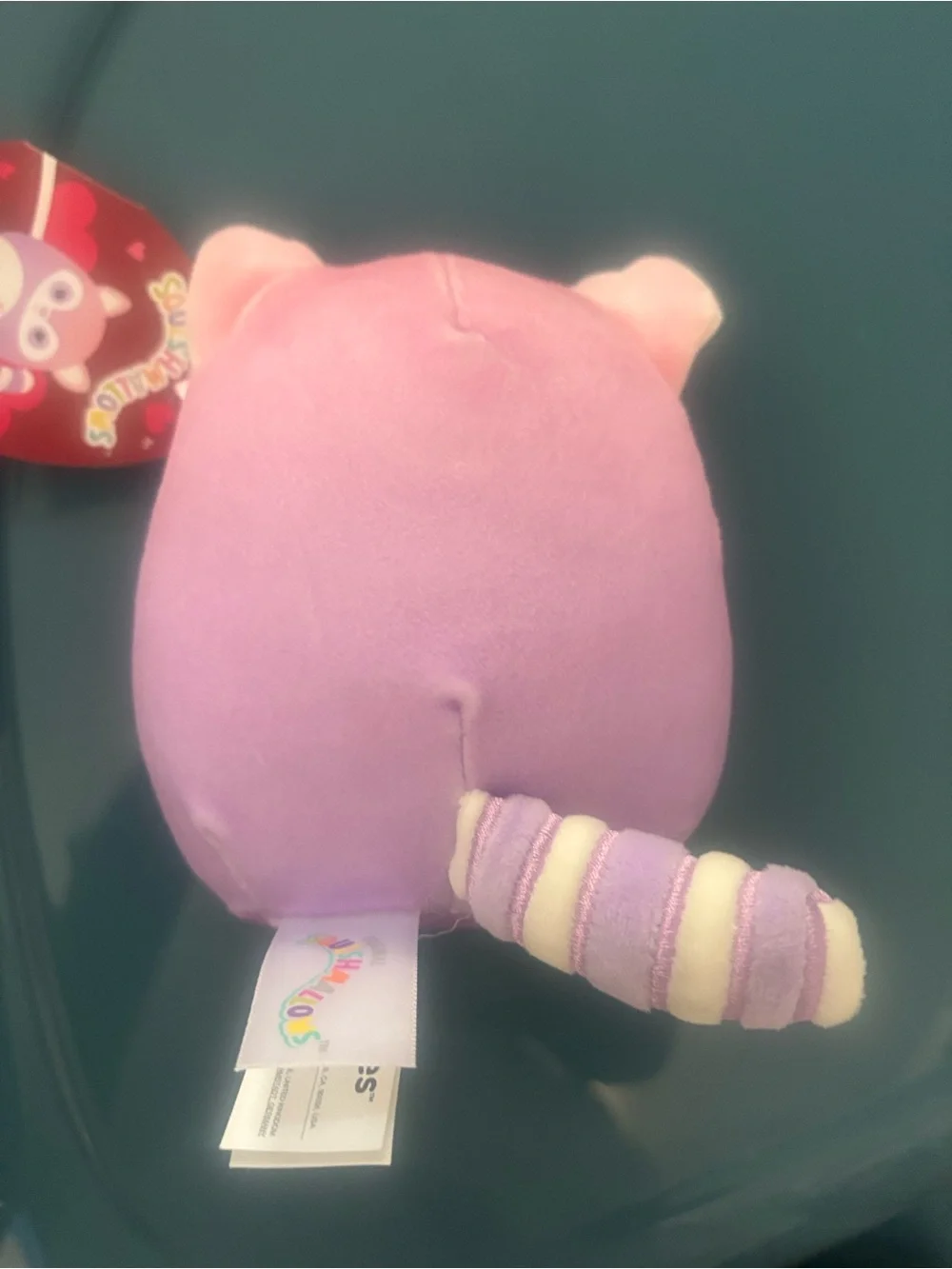Squishmallows Purple & Cream Stripe Tail Plush